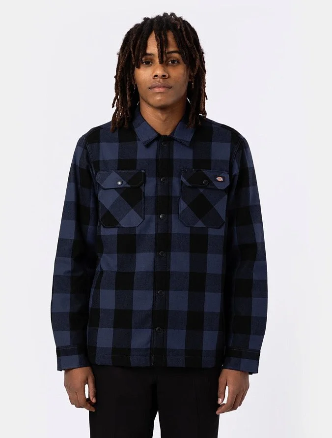 Куртка-рубашка Dickies Lined Sacramento Shirt Navy Blue