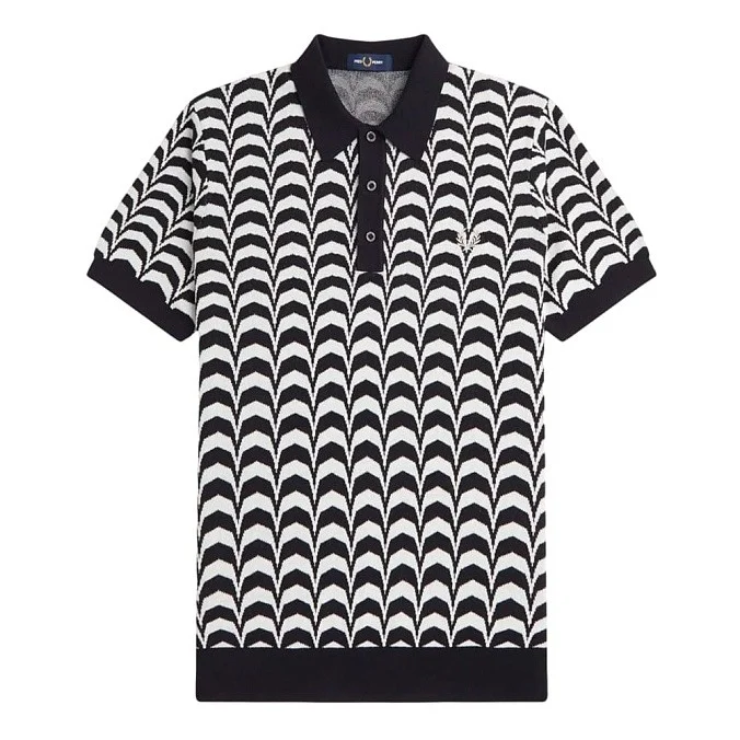 Рубашка поло мужская Fred Perry Jacquard Knitted Shirt