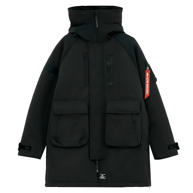 Мужской пуховик Alpha Industries Sergeant Puffer Parka Black