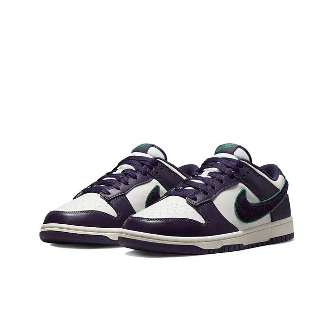 Кроссовки Nike Dunk Low Retro Chenille Swoosh Sail/Grand Purple/Neptune Green